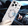 Electroplating Chrome Tough Shield Glitter Case with MagSafe Ring Holder for iPhone 18 Pro Max and iPhone 17 Pro Max - Clear