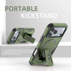 Military Grade HD Armor MagSafe Case with Kickstand for iPhone 18 Pro and iPhone 17 Pro - Green