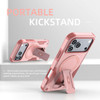 Military Grade HD Armor MagSafe Case with Kickstand for iPhone 18 Pro and iPhone 17 Pro - Pink