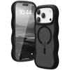Shade Series Curly Wave Grip Hybrid Case with MagSafe for iPhone 18 Pro and iPhone 17 Pro - Black