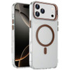 InFrame Series MagSafe Crystal Case with Camera Ring Stand for iPhone 18 Pro and iPhone 17 Pro - Desert Gold