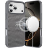Carbon Fiber Series MagSafe Hybrid Case for iPhone 18 Pro and iPhone 17 Pro - Grey