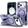 Military Grade HD Armor MagSafe Case with Kickstand for iPhone 18 Pro and iPhone 17 Pro - Purple