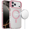 Transparent Protective Bumper Case with MagSafe for iPhone 18 Pro and iPhone 17 Pro - Pink