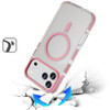 Transparent Protective Bumper Case with MagSafe for iPhone 18 Pro and iPhone 17 Pro - Pink