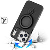 Candy Series MagSafe Hybrid Case with Kickstand Ring Holder for iPhone 18 Pro and iPhone 17 Pro - Black