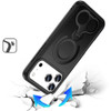 MagSafe Armor Stand Case with Double Finger Ring Holder for iPhone 18 Pro and iPhone 17 Pro - Black