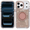 Glitter Series MagSafe Bumper Case with Rotating Ring Holder for iPhone 18 Pro and iPhone 17 Pro - Gold