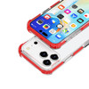 Transparent Protective Bumper Case for iPhone 18 Pro and iPhone 17 Pro - Red