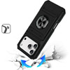 Military Grade All-In-One Ring Stand Case with Card Pocket for iPhone 18 Pro and iPhone 17 Pro - Black