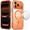 Transparent Crystal Edge Bumper Case with MagSafe for iPhone 18 Pro and iPhone 17 Pro - Cosmic Orange