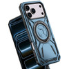 Military Grade MagSafe Hybrid Armor Case with Rotating Kickstand for iPhone 18 Pro and iPhone 17 Pro - Blue
