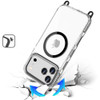 Transparent Protective Bumper Case with MagSafe and Lanyard for iPhone 18 Pro and iPhone 17 Pro - Black