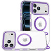 Transparent Protective Bumper Case with MagSafe and Lanyard for iPhone 18 Pro and iPhone 17 Pro - Purple