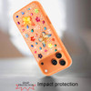 Butterfly Ornaments Diamond Hybrid Case for iPhone 18 Pro and iPhone 17 Pro - Cosmic Orange