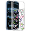 Designer Series Tough Shield Transparent Hybrid Case for iPhone 18 Pro and iPhone 17 Pro - Purple and Green Wildflowers