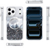Feather Series Epoxy Glitter Hybrid Case with MagSafe for iPhone 18 Pro and iPhone 17 Pro - Black