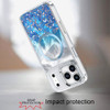 Feather Series Epoxy Glitter Hybrid Case with MagSafe for iPhone 18 Pro and iPhone 17 Pro - Blue