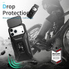 Combat Tough Series Ring Holder Case with Camera Lens Cover for iPhone 18 Pro and iPhone 17 Pro - Black