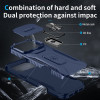 Combat Tough Series Ring Holder Case with Camera Lens Cover for iPhone 18 Pro and iPhone 17 Pro - Blue
