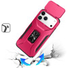 Combat Tough Series Ring Holder Case with Camera Lens Cover for iPhone 18 Pro and iPhone 17 Pro - Hot Pink
