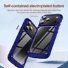 Military Grade Tough Shield Snap-on Transparent Case for iPhone 18 Pro and iPhone 17 Pro - Blue