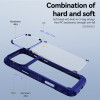 Military Grade Tough Shield Snap-on Transparent Case for iPhone 18 Pro and iPhone 17 Pro - Blue