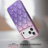 Floral Joy Diamond Crystal TPU Case for iPhone 18 Pro and iPhone 17 Pro - Light Pink Purple