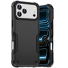 Military Grade Shockproof Hybrid Armor Case for iPhone 18 Pro and iPhone 17 Pro - Black