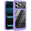 Military Grade Tough Shield Snap-on Transparent Case for iPhone 18 Pro and iPhone 17 Pro - Purple