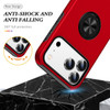 360 Rotating Ring Grip Hybrid Case for iPhone 18 Pro and iPhone 17 Pro - Red