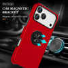 360 Rotating Ring Grip Hybrid Case for iPhone 18 Pro and iPhone 17 Pro - Red