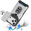 Military Grade All-In-One Ring Stand Card Case for iPhone 18 Pro and iPhone 17 Pro - Silver