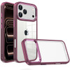 Optical Grade Acrylic Transparent Case for iPhone 18 Pro and iPhone 17 Pro - Dark Cherry