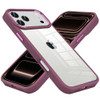 Optical Grade Acrylic Transparent Case for iPhone 18 Pro and iPhone 17 Pro - Dark Cherry