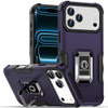 Military Grade Shockproof Hybrid Armor Case with Ring Grip for iPhone 18 Pro and iPhone 17 Pro - Purple