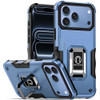 Military Grade Shockproof Hybrid Armor Case with Ring Grip for iPhone 18 Pro and iPhone 17 Pro - Light Blue