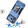 Military Grade Shockproof Hybrid Armor Case with Ring Grip for iPhone 18 Pro and iPhone 17 Pro - Light Blue