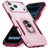 Military Grade TUFF Shockproof Hybrid Armor Case with Ring Grip for iPhone 18 Pro and iPhone 17 Pro - Pink