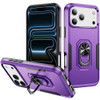 Military Grade TUFF Shockproof Hybrid Armor Case with Ring Grip for iPhone 18 Pro and iPhone 17 Pro - Purple