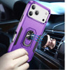 Military Grade TUFF Shockproof Hybrid Armor Case with Ring Grip for iPhone 18 Pro and iPhone 17 Pro - Purple