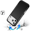 Military Grade TUFF Shockproof Hybrid Armor Case for iPhone 18 Pro and iPhone 17 Pro - Black