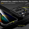 Military Grade Ring Holder Case with Camera Lens Cover for iPhone 18 Pro and iPhone 17 Pro - Black