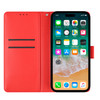 Element Series Book-Style Leather Folio Wallet Case for iPhone 18 Pro and iPhone 17 Pro - Red