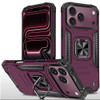 Military Grade Robust Series Hybrid Case with Ring Grip for iPhone 18 Pro and iPhone 17 Pro - Burgundy
