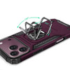 Military Grade Robust Series Hybrid Case with Ring Grip for iPhone 18 Pro and iPhone 17 Pro - Burgundy