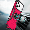 Military Grade Robust Series Hybrid Case with Ring Grip for iPhone 18 Pro and iPhone 17 Pro - Hot Pink