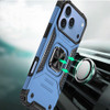 Military Grade Robust Series Hybrid Case with Ring Grip for iPhone 18 Pro and iPhone 17 Pro - Light Blue