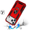 Military Grade Hybrid Case with Ring Grip for iPhone 18 Pro and iPhone 17 Pro - Red
