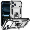 Military Grade Hybrid Case with Ring Grip for iPhone 18 Pro and iPhone 17 Pro - Silver